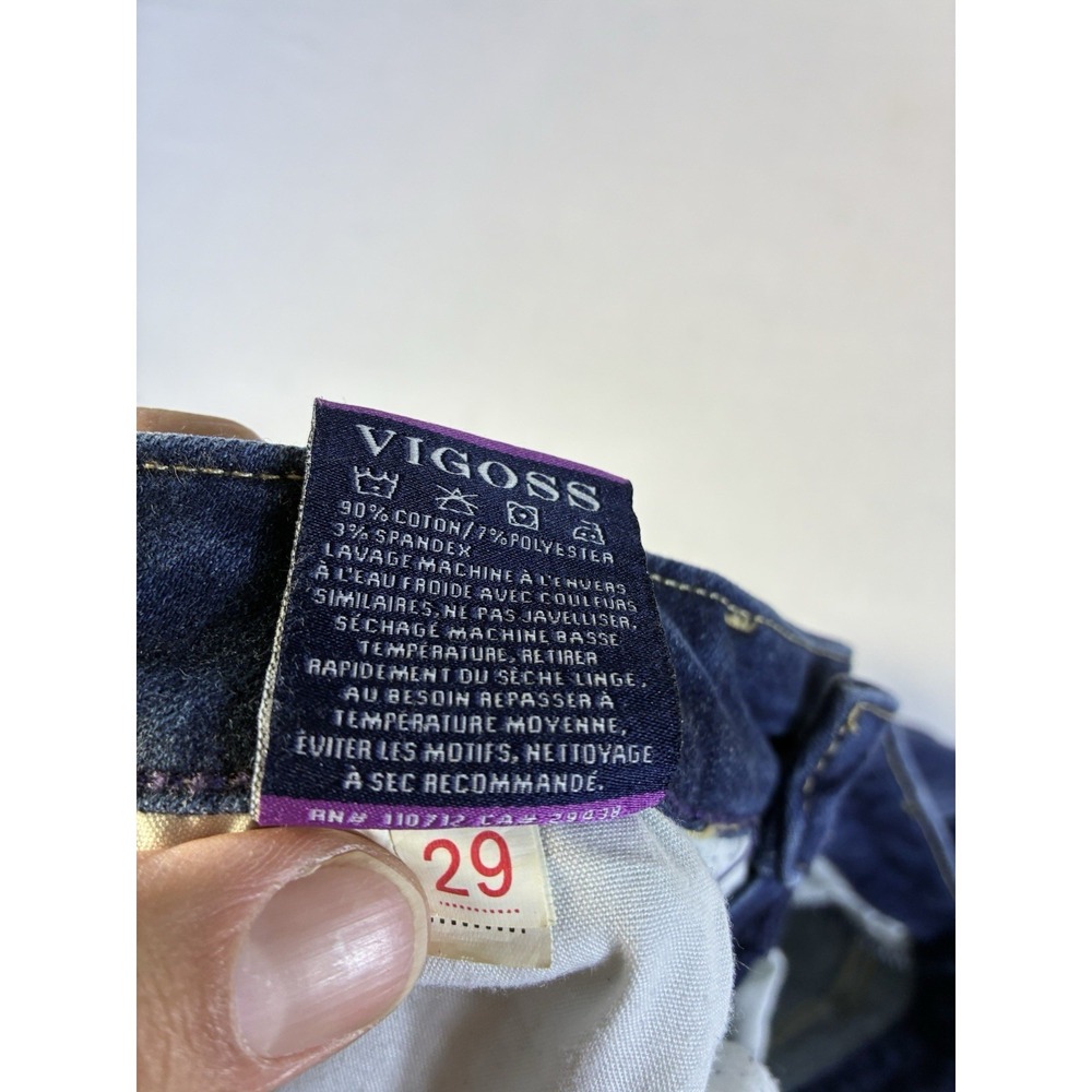 Vigoss Thompson‎ Tomboy Classic Fit Distressed Jeans Womens W29 L25 Blue - Picture 6 of 10